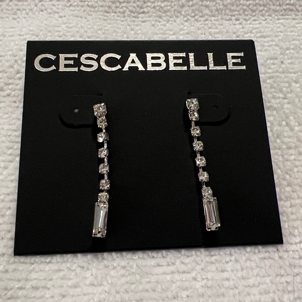 3/$18 Cescabelle Silver Dangle Earrings Lot 287